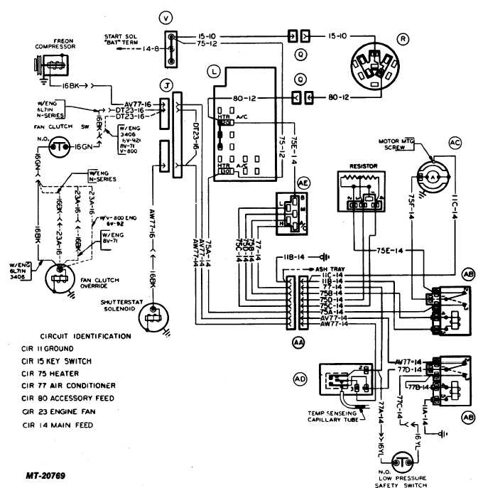 17 Heater and Air Conditioner Wiring Diagram CTS-2731 Page 11 PRINTED IN UNITE D STATES OF AMERICA