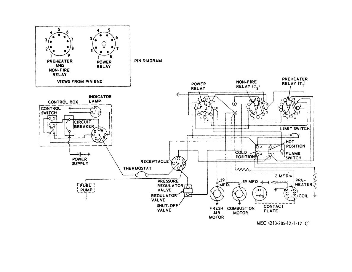 electric heater diagram